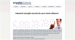 Desktop Screenshot of cryptotickets.com